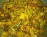 सिम आलू की सरसों वाली सब्जी। रेसिपी चरण 6 फोटो