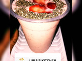 Strawberries and Banana milkshake