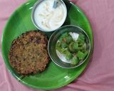 A picture of step 7 of Methi leaves pearl millet flour Dhebra.