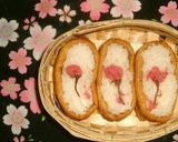 A picture of step 3 of Easy Sakura Inari Sushi for Bento.