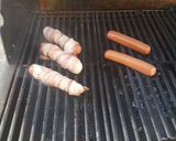 A picture of step 2 of Grilled Bacon Dogs.