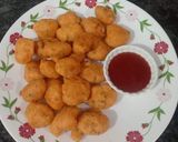 A picture of step 2 of Leftover rice pakoda.