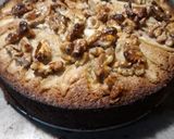 A picture of step 9 of Honey Pear Walnut Cake.