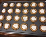 A picture of step 5 of Peanut butter Smore cookies.