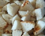 A picture of step 1 of Khatti-Mithi Fried Idlis.