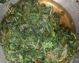 A picture of step 4 of Kienyeji fried(African-Kenyan Traditional vegetables).