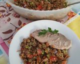 Foto del paso 3 de la receta: Ensalada de lentejas, tomate, zanahoria y palta