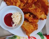 Hình bước làm 4 của món Trứng chiên giòn