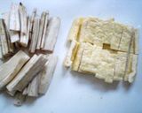 A picture of step 1 of Healthy Sesame Simmered Burdock Root and Aburaage.