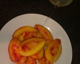 A picture of step 6 of Grilled Peach and Honey.