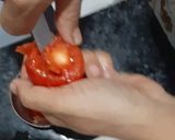 A picture of step 10 of Stuffed capsicums and tomatoes.
