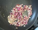 A picture of step 1 of Mushrooms and orzo.
