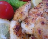 A picture of step 4 of With Lemon Chicken Breast Grilled with Basil and Cheese.