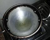 A picture of step 4 of Dal tadka. Bachelor style.