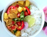 Une image de l'étape 2 de Curry de lotte à l'ananas.