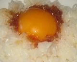 A picture of step 2 of Superb Egg on Rice.