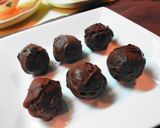 A picture of step 7 of For Valentine's Day Not Too Sweet Matcha Truffles.
