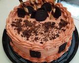 A picture of step 7 of Chocolate 🍫 loaded cake.