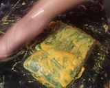 A picture of step 3 of Aluvadi or Pathrode.