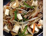 A picture of step 6 of Chanpuruu with Firm Tofu.