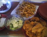 A picture of step 14 of My Chicken, Mash and Sweet Pepper Battered Dish 😀.