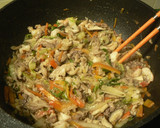 A picture of step 4 of Authentic Spring Rolls with lots of Veggies.