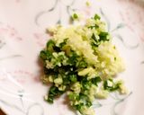 A picture of step 4 of Bitter Melon Namul.