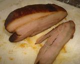 A picture of step 15 of Homemade Bacon Smoked with Barley Tea in a Pot.