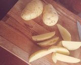 A picture of step 2 of The BEST Potato Wedges EVER.