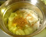 A picture of step 3 of Chinese-Style Winter Melon and Sakura Shrimp Soup Flavored with Ginger.