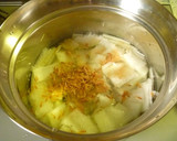 A picture of step 3 of Chinese-Style Winter Melon and Sakura Shrimp Soup Flavored with Ginger.