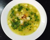 A picture of step 3 of Whey protein veggie soup..!!!✅✅.
