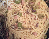 Foto del paso 4 de la receta: Pasta con salmón y aceitunas