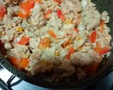 Foto del paso 3 de la receta: Berenjena rellena mixta de carne de cerdo y verduras