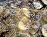 A picture of step 5 of Zucchini Mushroom Rice Skillet.