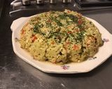 Une image de l'étape 10 de Flan de courgettes blanches aux poivrons rouges, fromage frais et herbes aromatiques.