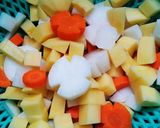 Hình bước làm 1 của món Canh củ nấu thịt bằm
