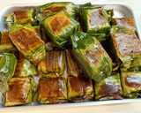 A picture of step 13 of Lemper Ayam - Steamed Glutinous Rice with Spiced Chicken Floss.