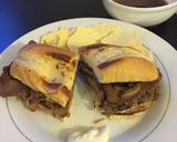 A picture of step 8 of Slow Cooker French Dip Sandwich.