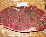 A picture of step 6 of taisen' steak marinade one.