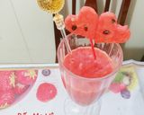 Hình bước làm 4 của món Sinh tố dưa hấu