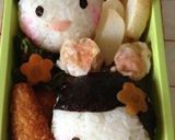 A picture of step 11 of Hina Doll Prince and Princess Shaped Temari-zushi (round sushi balls).