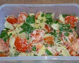 A picture of step 4 of Mike's Shrimp Bruschetta.