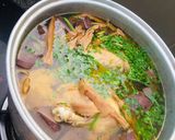 Hình bước làm 2 của món Bún măng gà