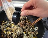 A picture of step 7 of For Bentos: Stir-fried Hijiki Seaweed, Tuna and Chinese Cabbage with Oyster Sauce and Mayonnaise.