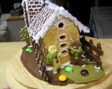 A picture of step 11 of Christmas Cookie House.