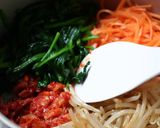 A picture of step 4 of Rolled Bibimbap with Beef.