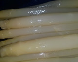 A picture of step 1 of Sig's Asparagus, Almond and Cheese Bake.