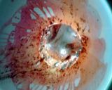 A picture of step 2 of Bloody Popcorn ~ halloween.