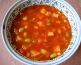 A picture of step 6 of Very Filling Minestrone.